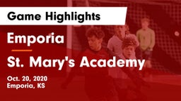 Emporia  vs St. Mary's Academy  Game Highlights - Oct. 20, 2020