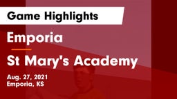 Emporia  vs St Mary's Academy Game Highlights - Aug. 27, 2021