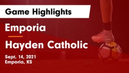 Emporia  vs Hayden Catholic  Game Highlights - Sept. 14, 2021