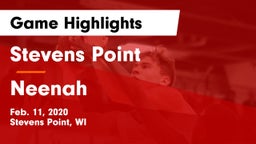 Stevens Point  vs Neenah  Game Highlights - Feb. 11, 2020