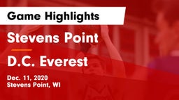 Stevens Point  vs D.C. Everest  Game Highlights - Dec. 11, 2020