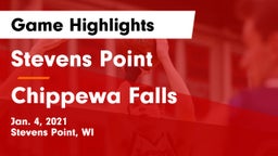 Stevens Point  vs Chippewa Falls  Game Highlights - Jan. 4, 2021