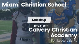 Matchup: Miami Christian Scho vs. Calvary Christian Academy 2017