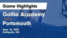Gallia Academy vs Portsmouth  Game Highlights - Sept. 24, 2020
