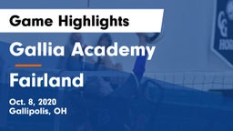Gallia Academy vs Fairland  Game Highlights - Oct. 8, 2020