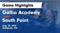 Gallia Academy vs South Point  Game Highlights - Aug. 25, 2022