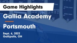 Gallia Academy vs Portsmouth  Game Highlights - Sept. 6, 2022