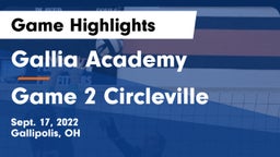 Gallia Academy vs Game 2 Circleville Game Highlights - Sept. 17, 2022