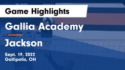 Gallia Academy vs Jackson  Game Highlights - Sept. 19, 2022