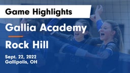 Gallia Academy vs Rock Hill  Game Highlights - Sept. 22, 2022