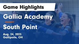 Gallia Academy vs South Point  Game Highlights - Aug. 24, 2023
