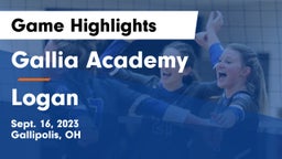 Gallia Academy vs Logan Game Highlights - Sept. 16, 2023