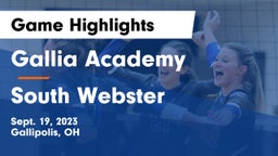 Gallia Academy vs South Webster  Game Highlights - Sept. 19, 2023
