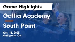 Gallia Academy vs South Point  Game Highlights - Oct. 12, 2023