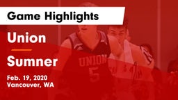 Union  vs Sumner Game Highlights - Feb. 19, 2020