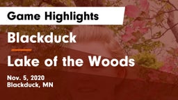 Blackduck  vs Lake of the Woods  Game Highlights - Nov. 5, 2020