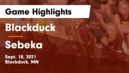 Blackduck  vs Sebeka Game Highlights - Sept. 18, 2021