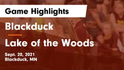 Blackduck  vs Lake of the Woods  Game Highlights - Sept. 20, 2021