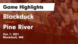 Blackduck  vs Pine River Game Highlights - Oct. 7, 2021