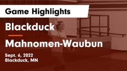 Blackduck  vs Mahnomen-Waubun  Game Highlights - Sept. 6, 2022
