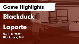 Blackduck  vs Laporte Game Highlights - Sept. 8, 2022