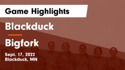 Blackduck  vs Bigfork Game Highlights - Sept. 17, 2022