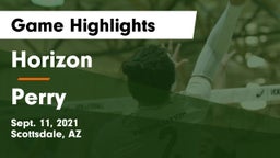Horizon  vs Perry Game Highlights - Sept. 11, 2021