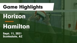 Horizon  vs Hamilton Game Highlights - Sept. 11, 2021