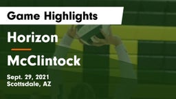 Horizon  vs McClintock  Game Highlights - Sept. 29, 2021