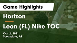 Horizon  vs Leon (FL) Nike TOC Game Highlights - Oct. 2, 2021