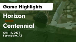 Horizon  vs Centennial Game Highlights - Oct. 14, 2021