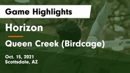 Horizon  vs Queen Creek (Birdcage) Game Highlights - Oct. 15, 2021