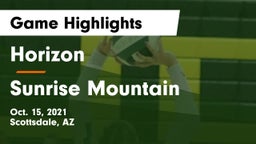 Horizon  vs Sunrise Mountain  Game Highlights - Oct. 15, 2021