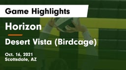 Horizon  vs Desert Vista (Birdcage) Game Highlights - Oct. 16, 2021