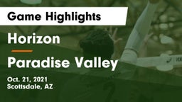 Horizon  vs Paradise Valley Game Highlights - Oct. 21, 2021