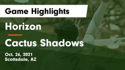 Horizon  vs Cactus Shadows Game Highlights - Oct. 26, 2021