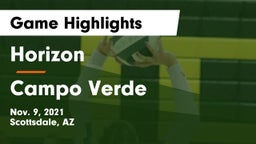 Horizon  vs Campo Verde Game Highlights - Nov. 9, 2021