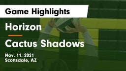 Horizon  vs Cactus Shadows  Game Highlights - Nov. 11, 2021