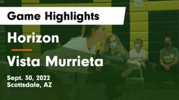 Horizon  vs Vista Murrieta  Game Highlights - Sept. 30, 2022