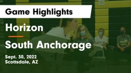 Horizon  vs South Anchorage  Game Highlights - Sept. 30, 2022