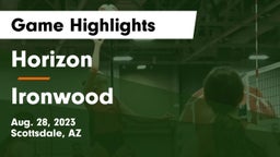Horizon  vs Ironwood  Game Highlights - Aug. 28, 2023