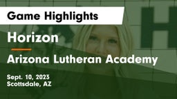 Horizon  vs Arizona Lutheran Academy  Game Highlights - Sept. 10, 2023