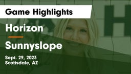 Horizon  vs Sunnyslope  Game Highlights - Sept. 29, 2023