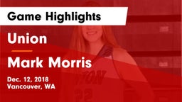 Union  vs Mark Morris  Game Highlights - Dec. 12, 2018