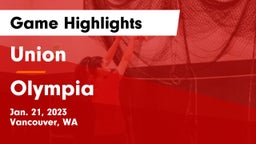 Union  vs Olympia  Game Highlights - Jan. 21, 2023