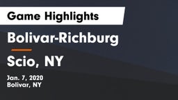 Bolivar-Richburg  vs Scio, NY Game Highlights - Jan. 7, 2020