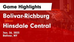 Bolivar-Richburg  vs Hinsdale Central Game Highlights - Jan. 26, 2023