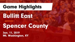 Bullitt East  vs Spencer County  Game Highlights - Jan. 11, 2019