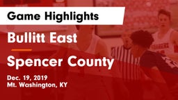 Bullitt East  vs Spencer County  Game Highlights - Dec. 19, 2019