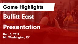 Bullitt East  vs Presentation Game Highlights - Dec. 3, 2019